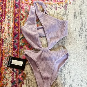 NWT PrettyLittleThing One Shoulder One Piece